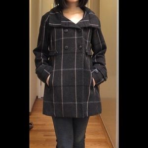 Banana republic coat with hood